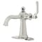 Kingston Brass Single-Handle Bathroom Faucet with Push Pop-Up, Polished Nickel KSD3546KL - alternate 1